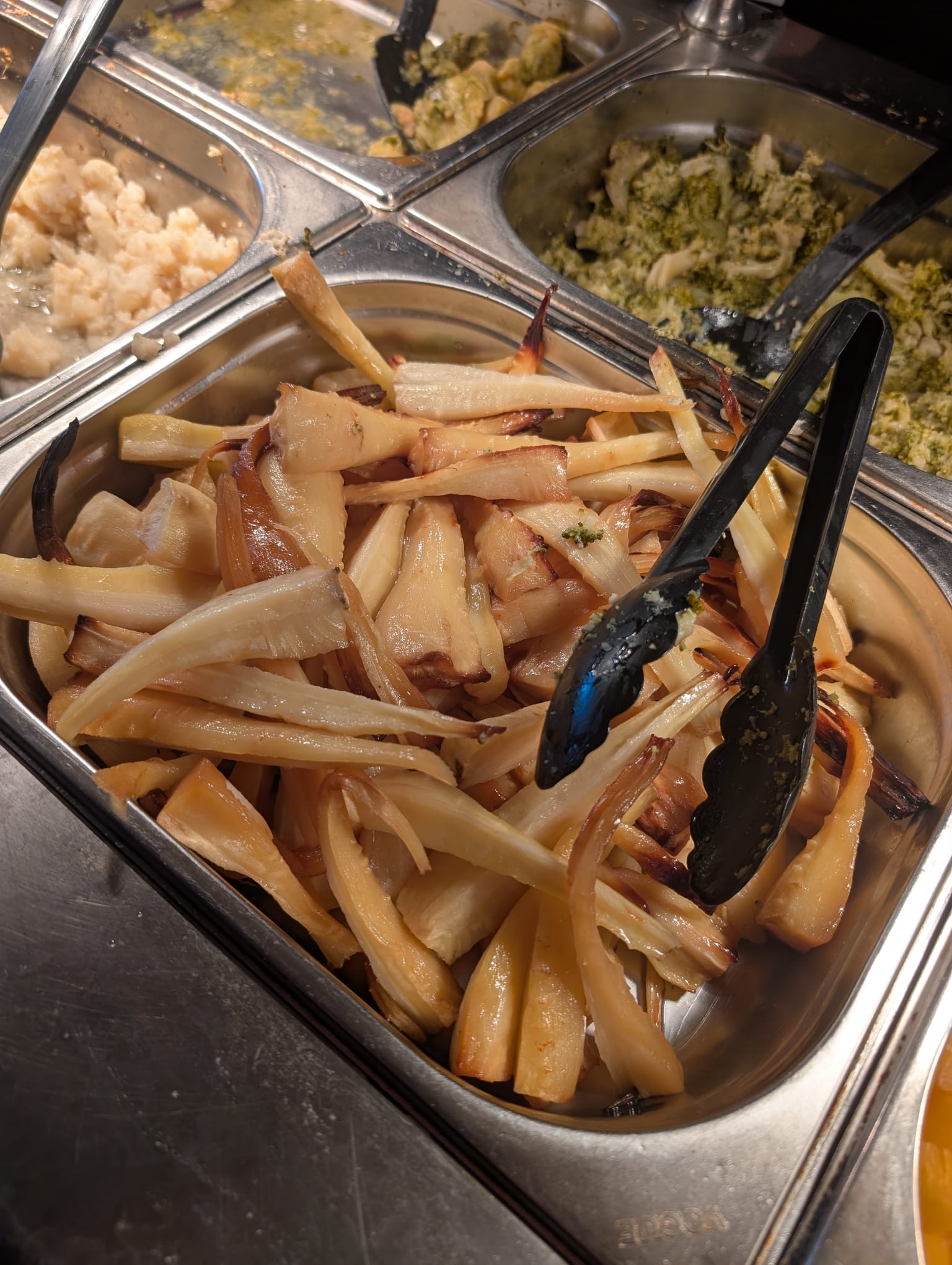 Roast parsnips at the carvery