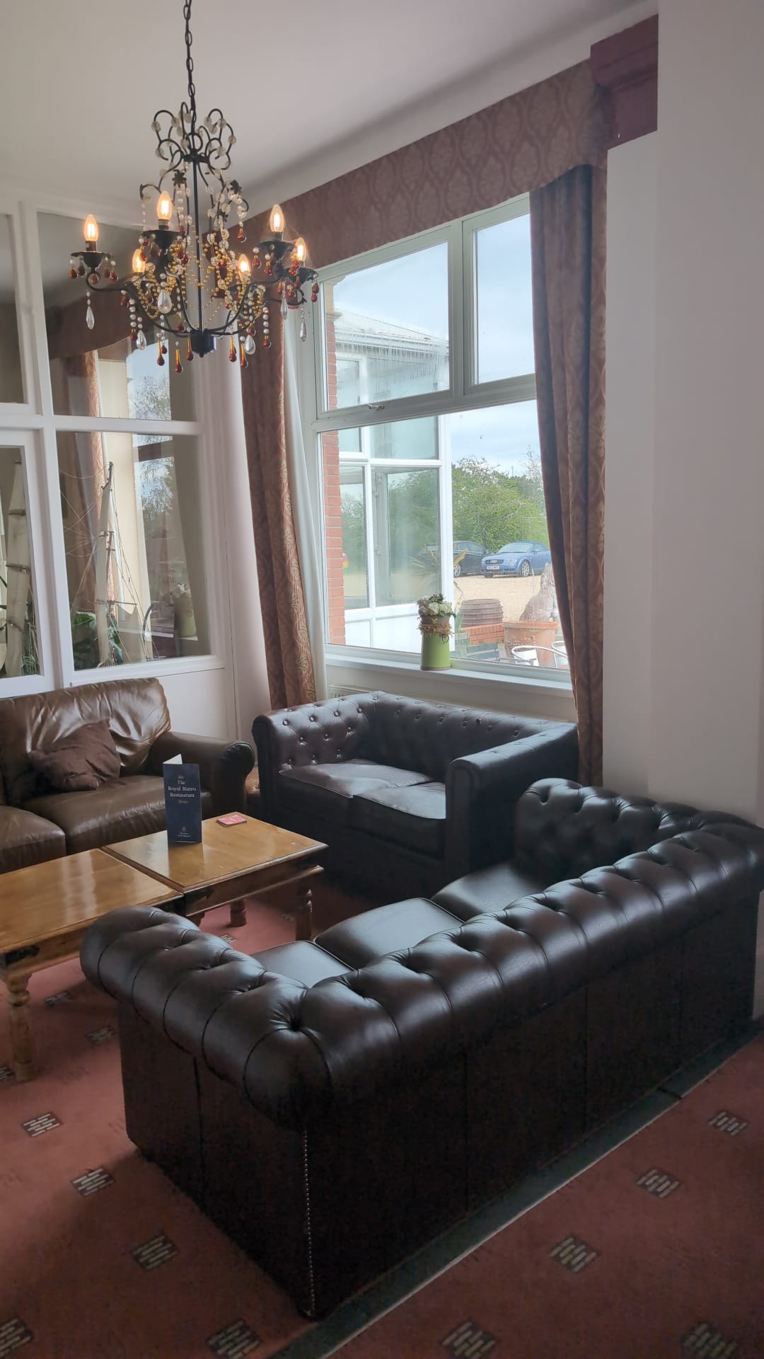 Chesterfield sofa in the Colonial Lounge