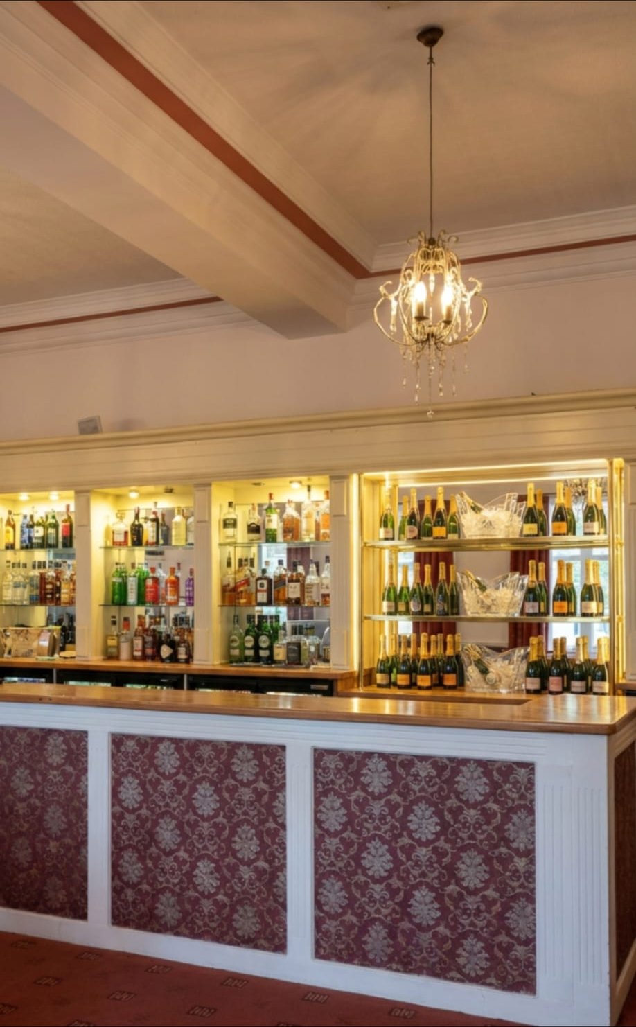 The Colonial Lounge in warm evening light