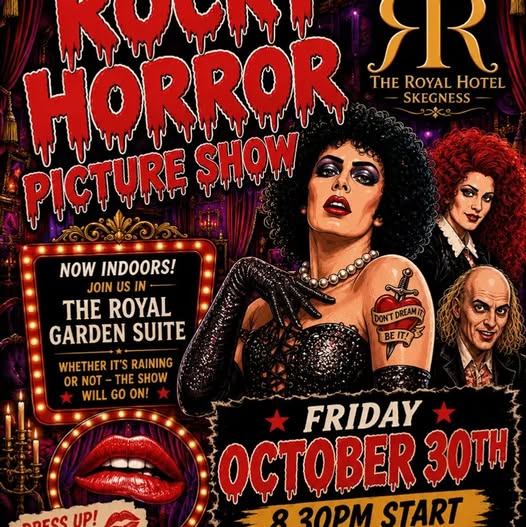 Rocky Horror Picture Show - Indoor screening in The Royal Garden Suite - Friday 30 October, 8:30pm