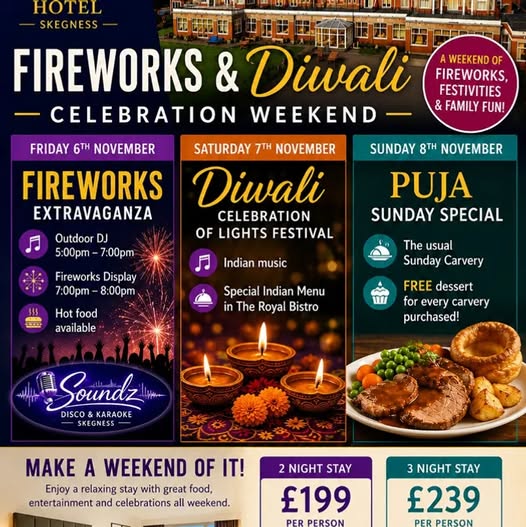 Fireworks & Diwali Celebration Weekend - 6-8 November