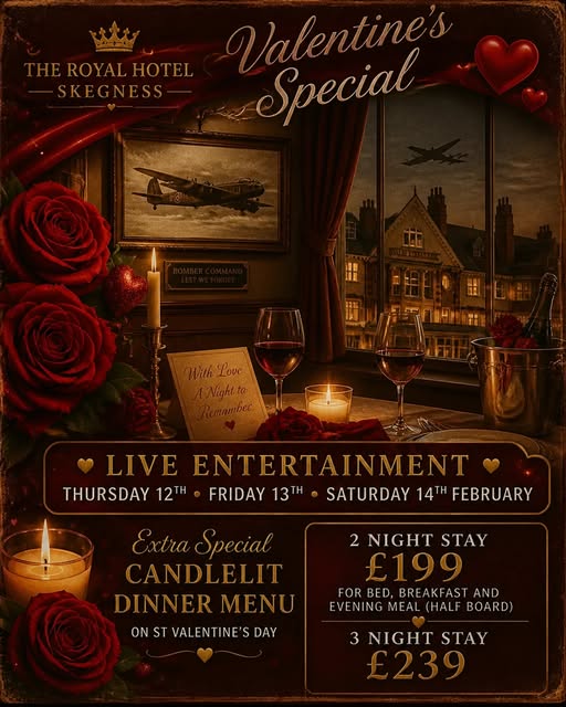 Valentine's Special - Live entertainment + candlelit dinner - 12-14 February
