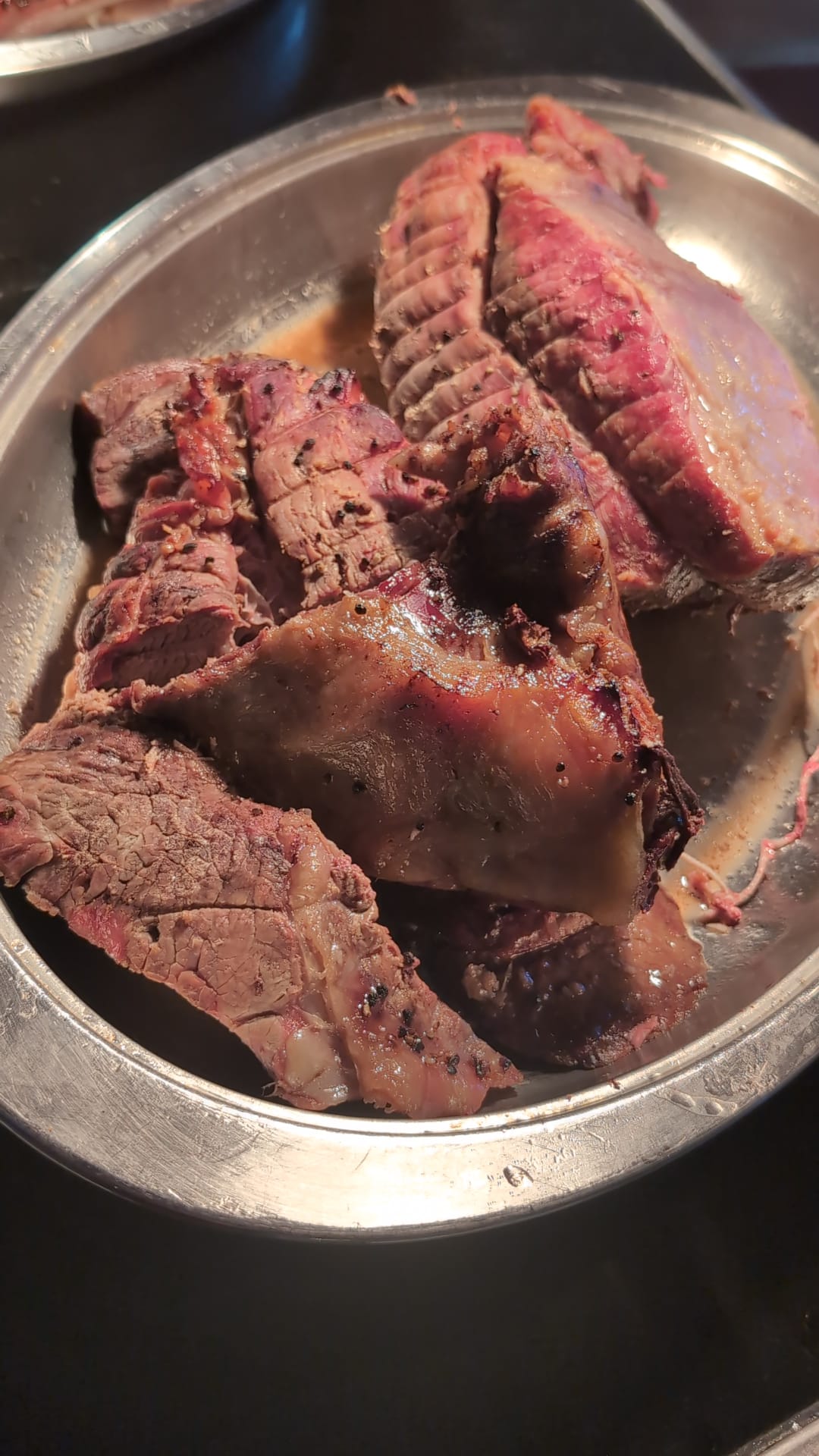 Plated Sunday carvery with sliced beef