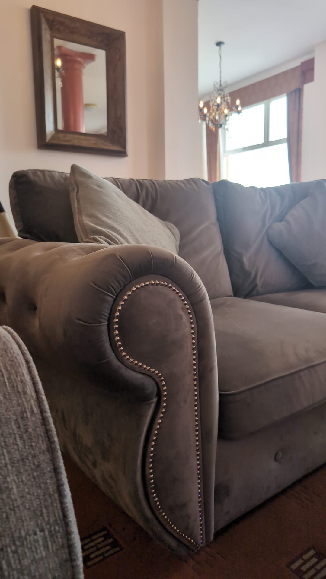Sofa detail in the Colonial Lounge