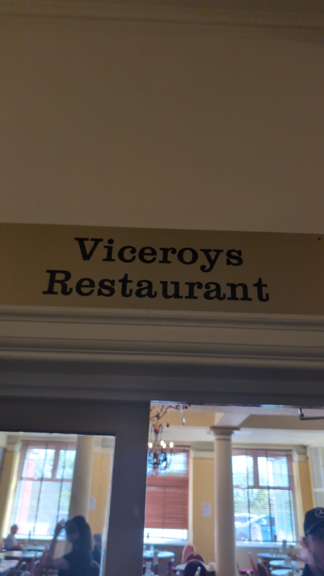Sign for Viceroys bistro