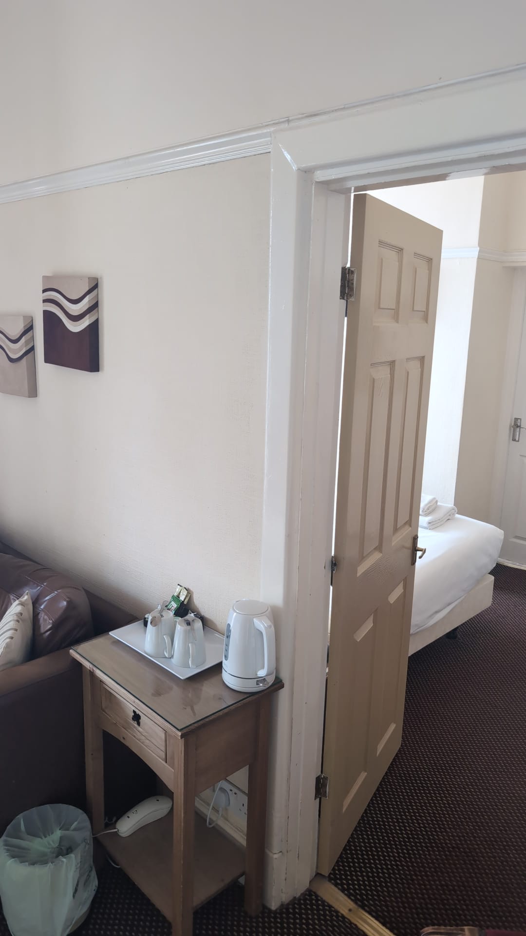 Private lounge with tea tray