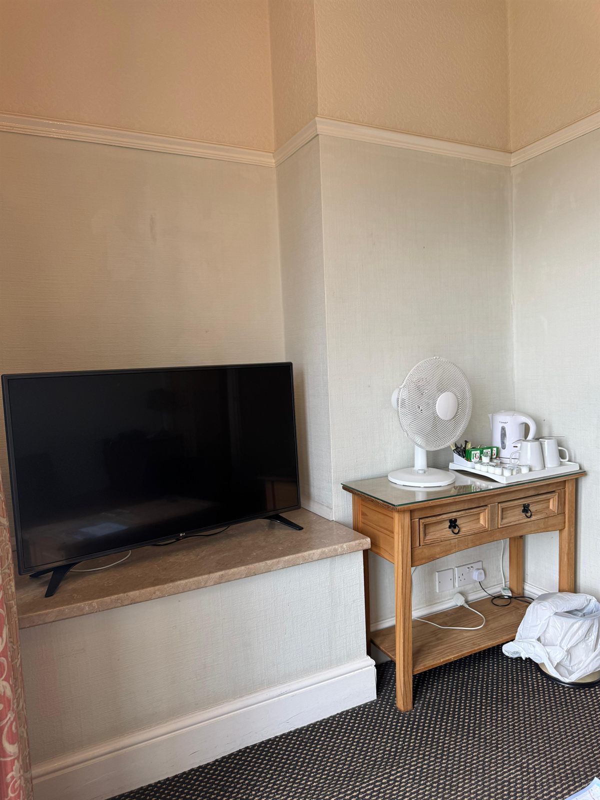 TV and tea tray