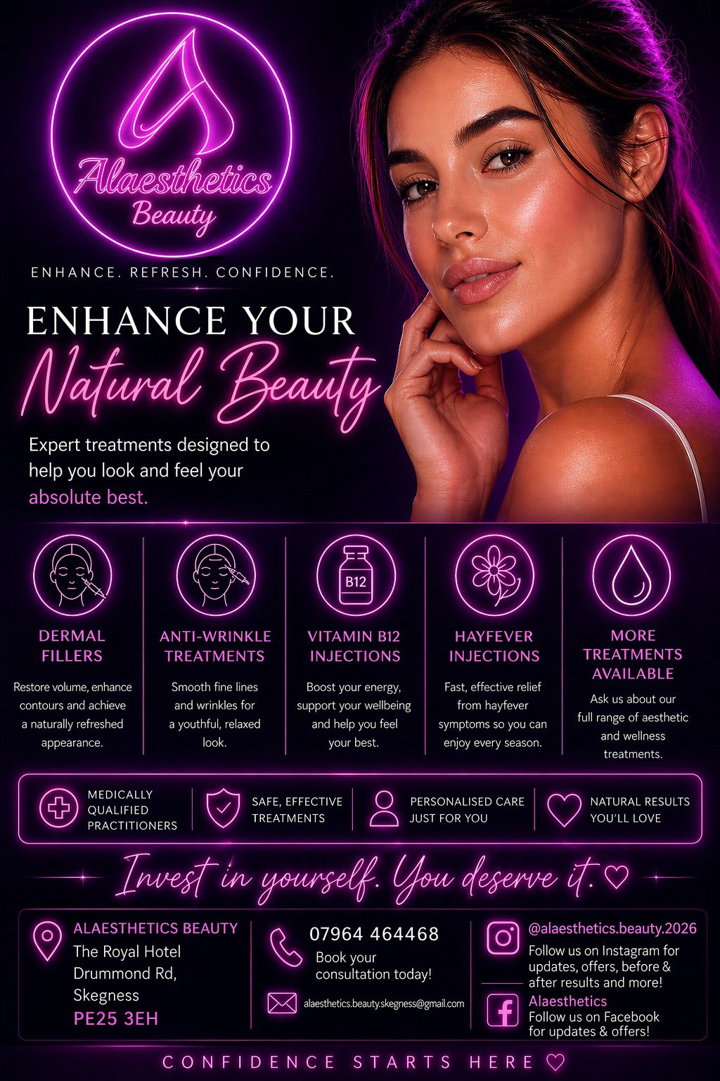 Alaesthetics Beauty - dermal fillers, anti-wrinkle, B12 and hayfever injections