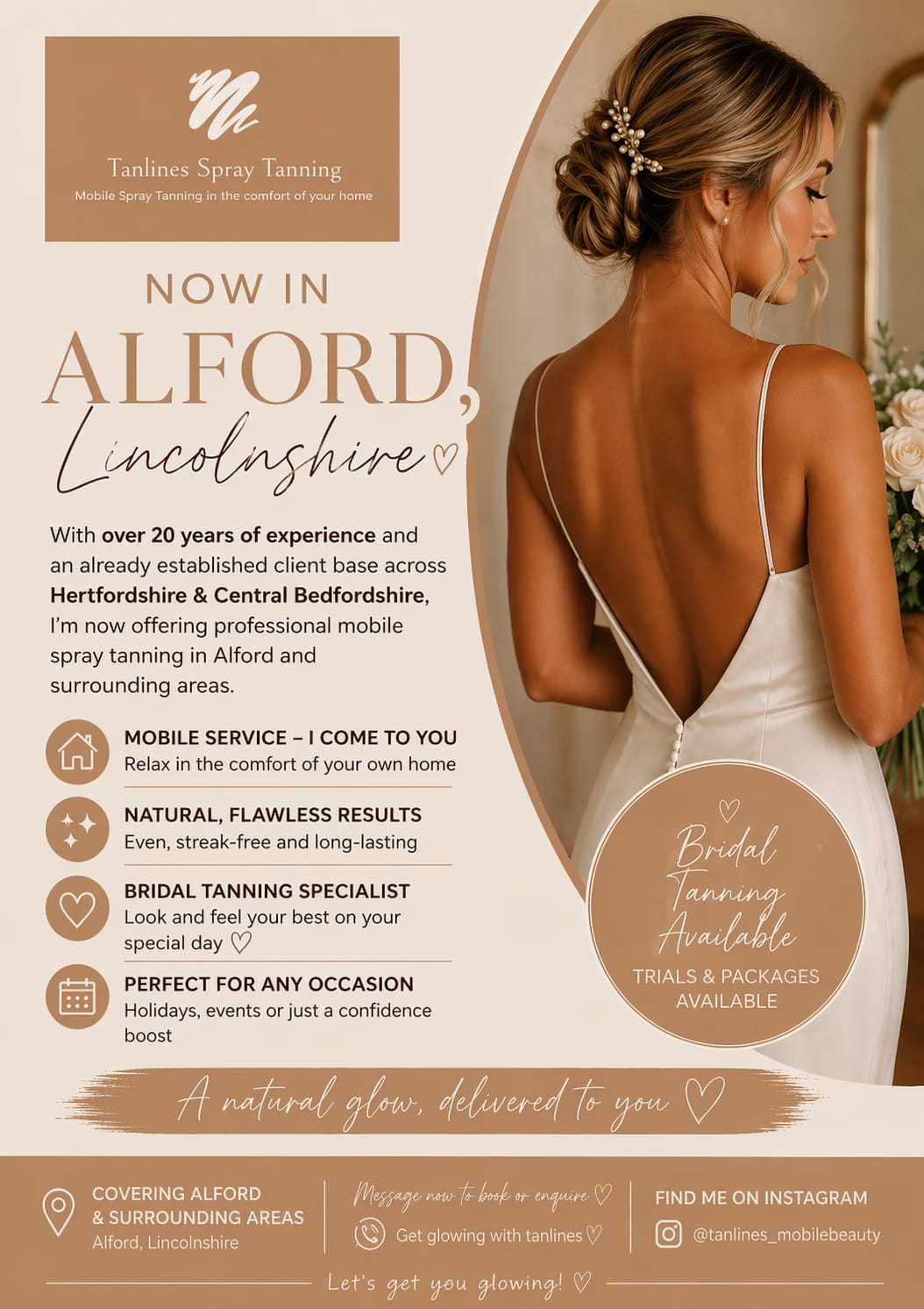Tanlines Spray Tanning - flawless natural-looking results for your stay